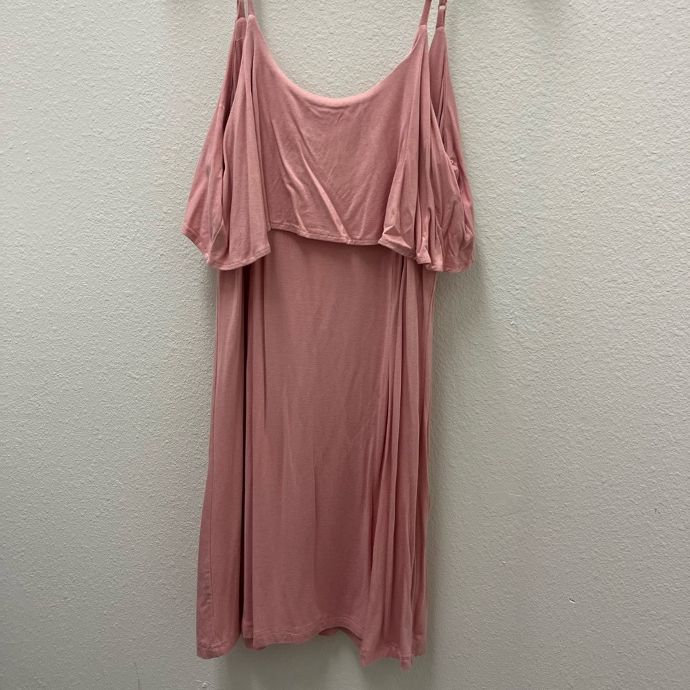 Tobi pink ruffle dress size small